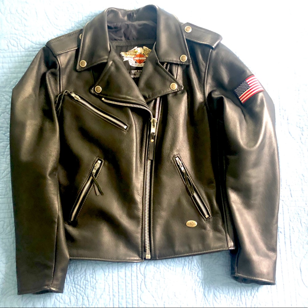 Leather Harley Davidson Winter Jacket